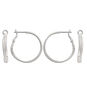 Rain Jewelry Silver Metal Twisted Hoop Earrings, Silver, large image number 1