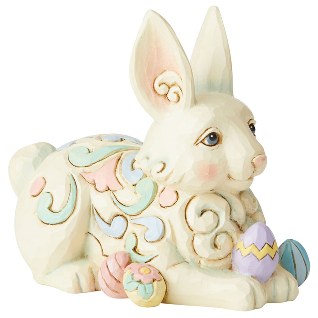 Jim Shore Bunny With Easter Eggs Mini Figurine 3 4 Figurines