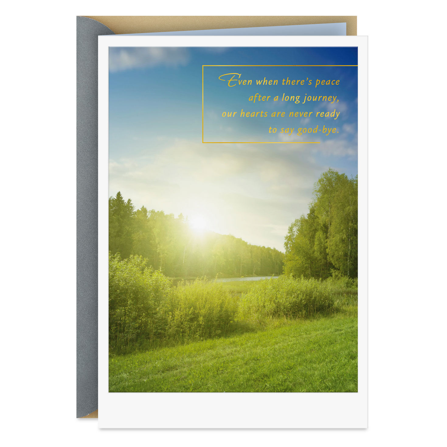 Never Ready to Say Good-Bye Sympathy Card for Loss After Long Illness