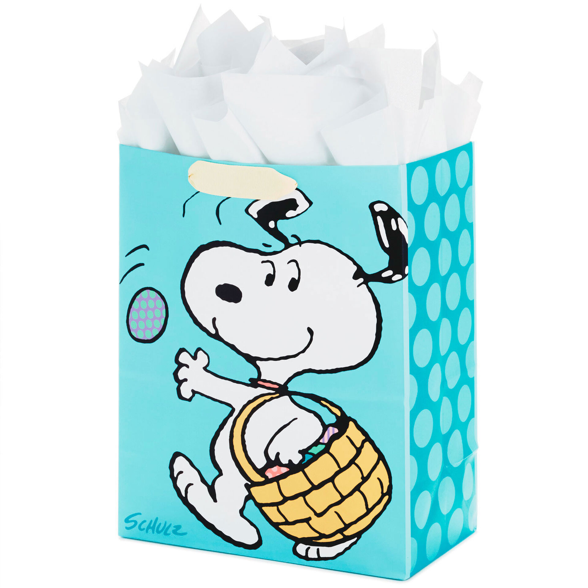 13" Peanuts® Large Easter Gift Bag With Tissue and Tag Gift Bags