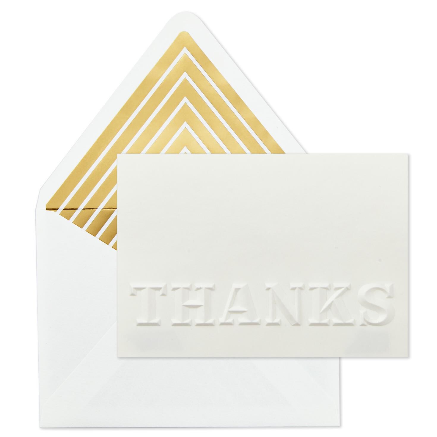 Embossed Cream Blank Thank You Notes, Box of 8 for only USD 14.99 | Hallmark