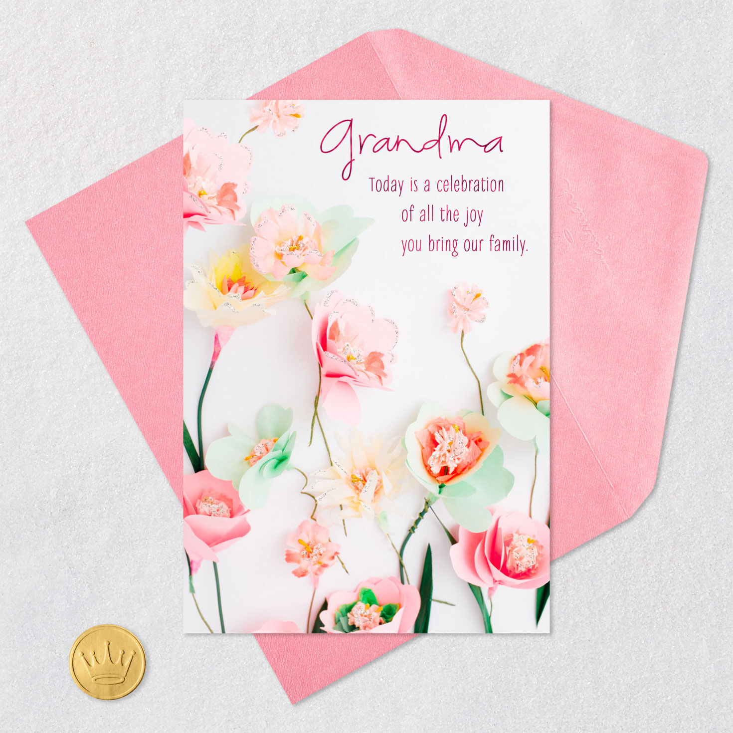 You Bring Our Family Joy Mother's Day Card for Grandma, , large image number 5