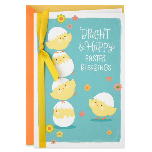 Happy Easter Blessings Religious Easter Card, 