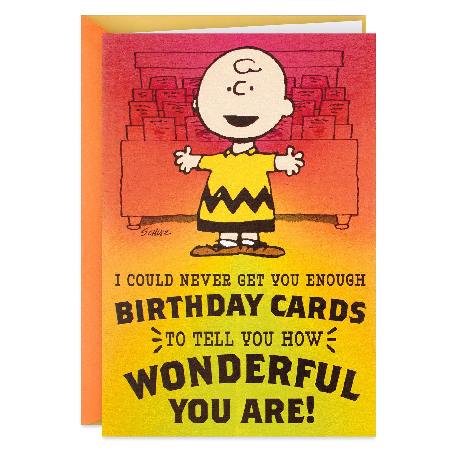 Peanuts Snoopy Charlie Brown Happy Birthday Son-In-Law Hallmark Greeting Card