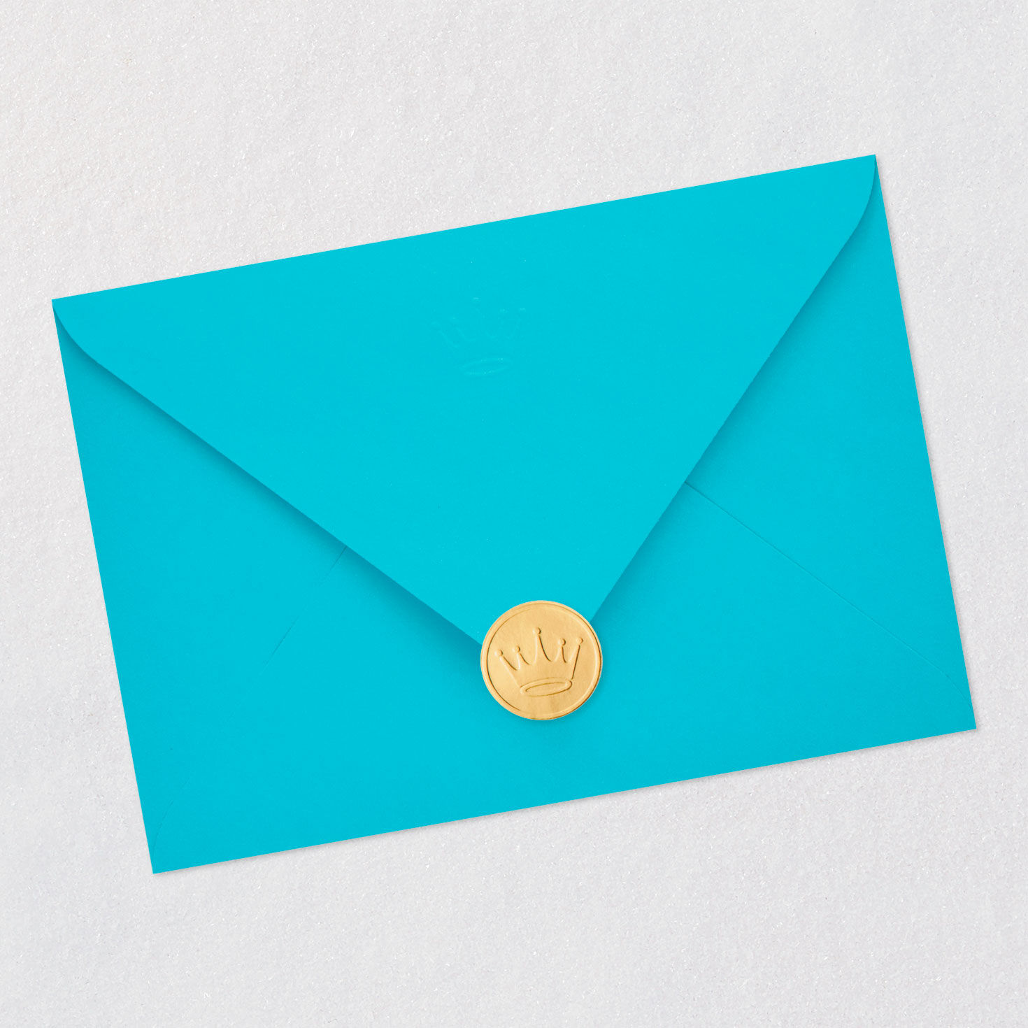 Red and Blue Circles Eighth Birthday Card Envelope Back with Seal image number 7