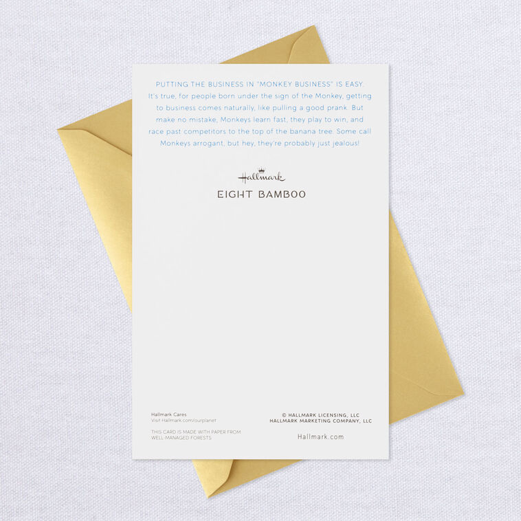All the Happiness You Deserve Year of the Monkey Birthday Card, , large image number 8