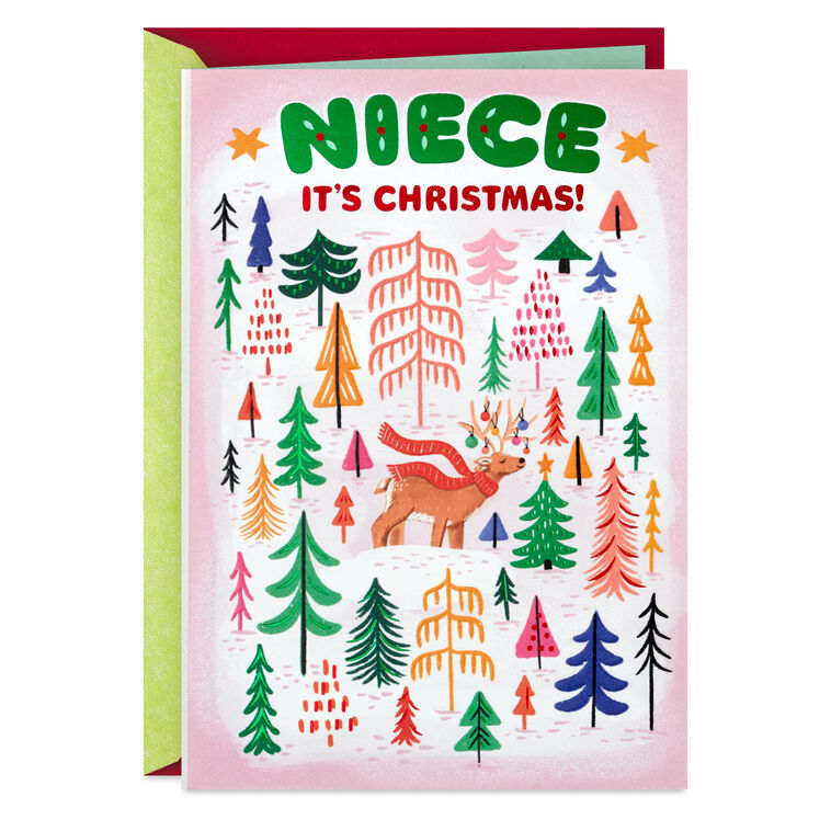 Be Dazzling Christmas Card for Niece