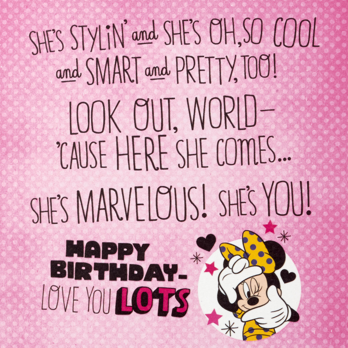 Disney Minnie Mouse Birthday Card for Granddaughter With Stickers for only USD 4.59 | Hallmark