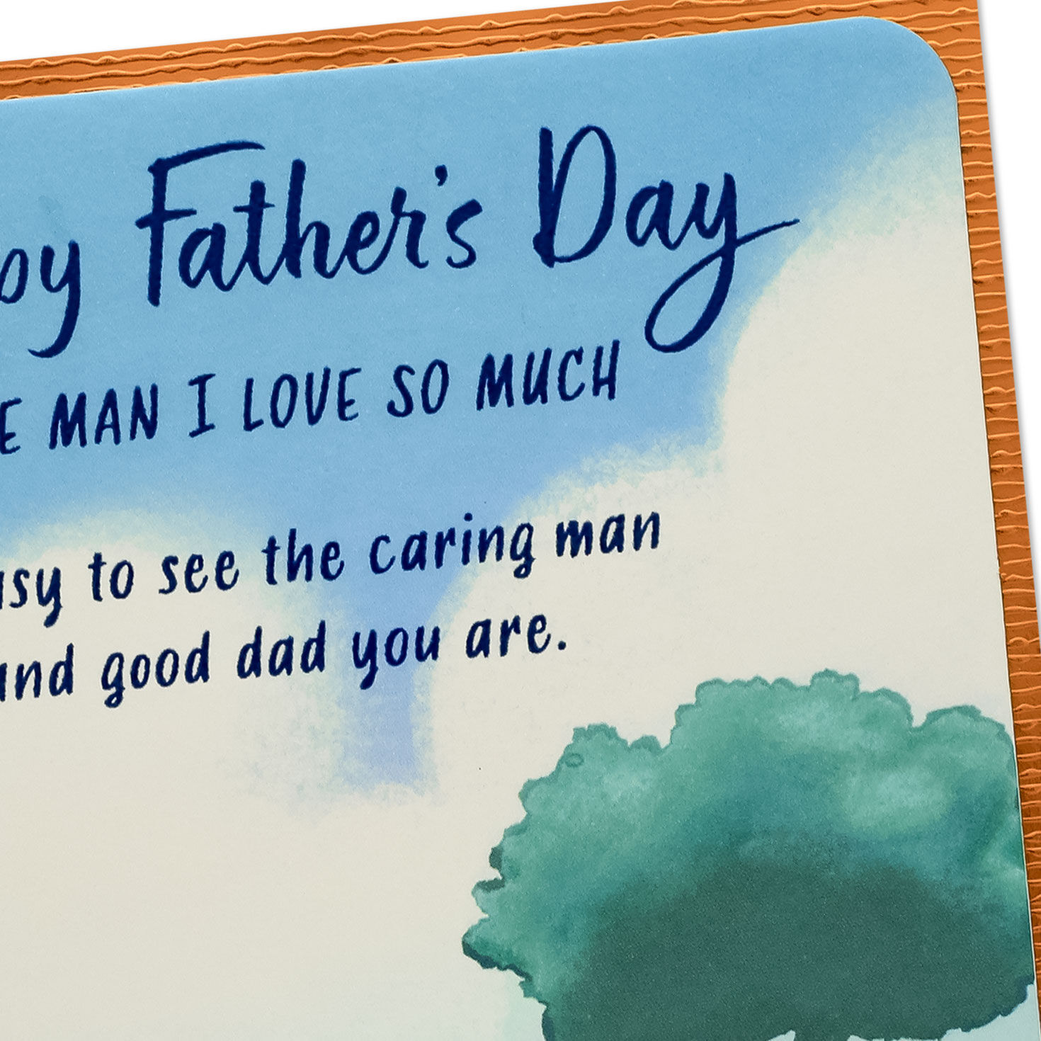 Black Couple in Park Romantic Father's Day Card Card Front Detail image number 5