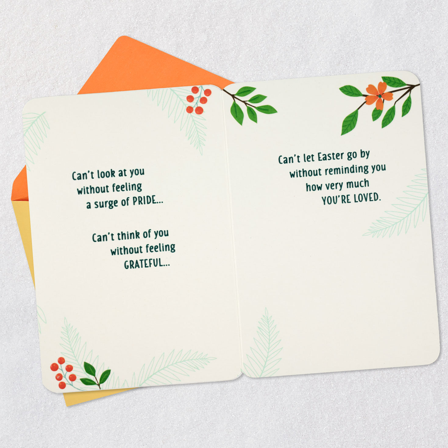 Modern Bird on Branch Easter Card for Son Open card with envelope image number 4