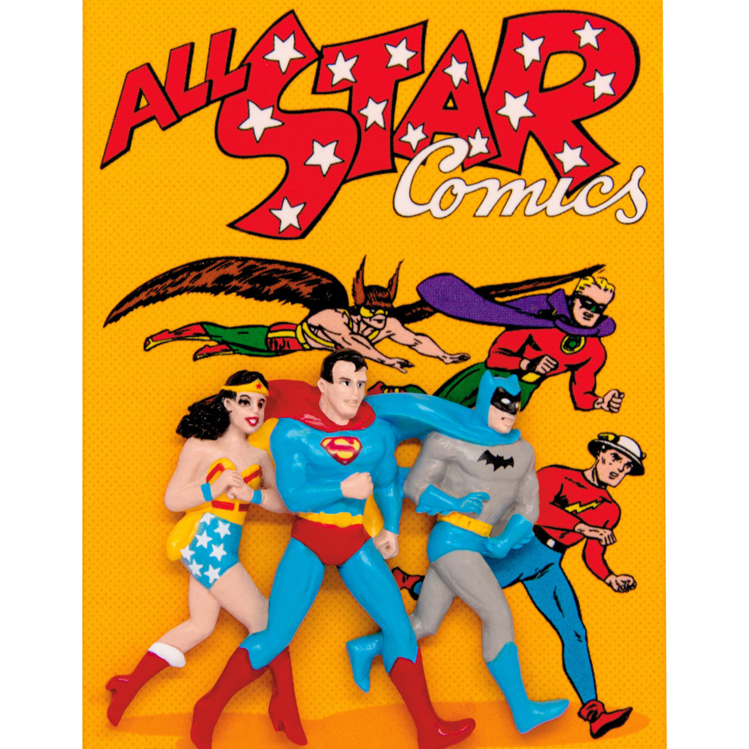 Justice League Comic Book Christmas Ornament closeup view image number 5
