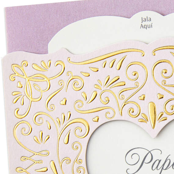 Heart of Our Family Spanish-Language Anniversary Card for Papá & Mamá With Keepsake Sentiment, , large image number 4