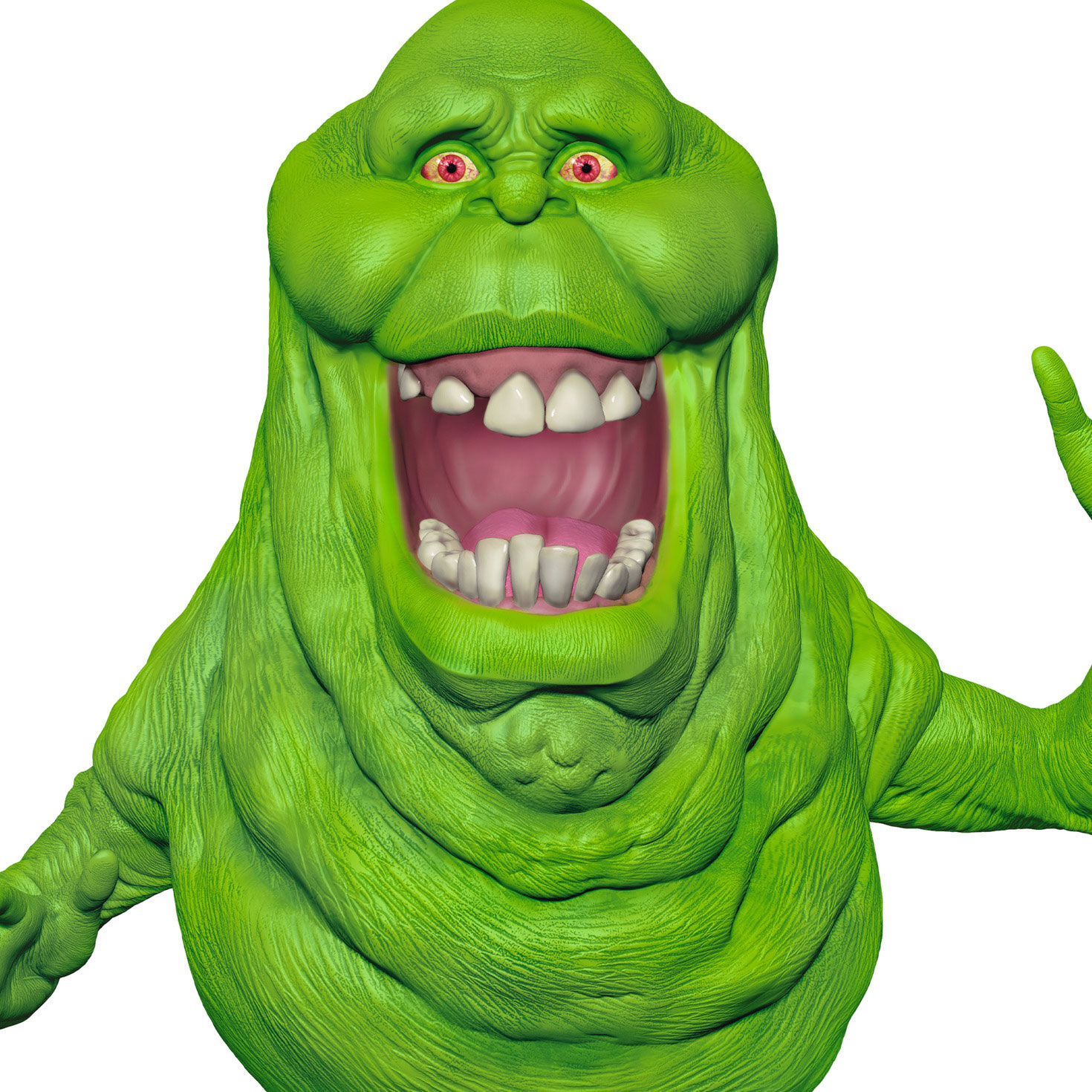 Ghostbusters Slimer Keepsake Ornament closeup view image number 5