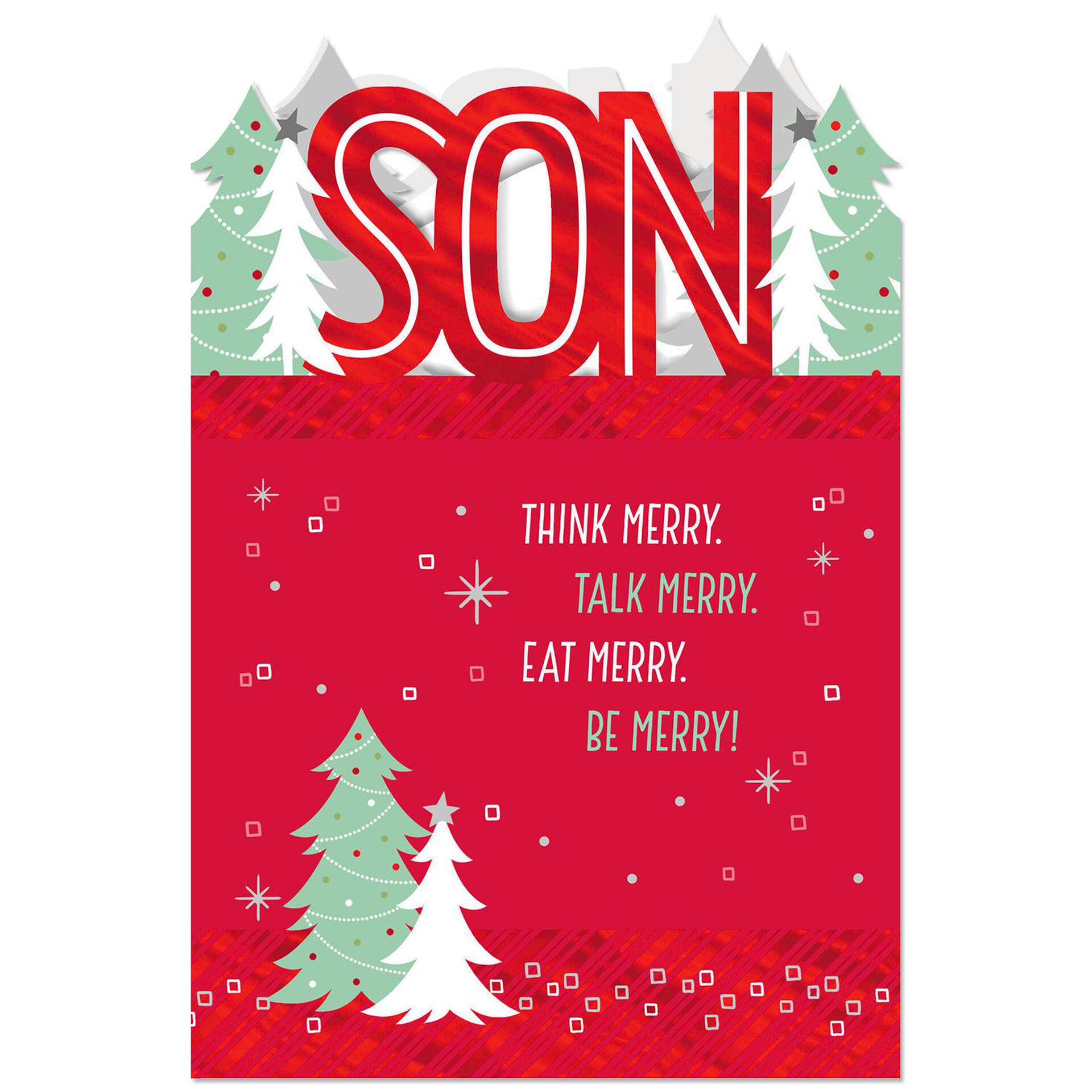 Think Merry Christmas Card For Son Greeting Cards Hallmark