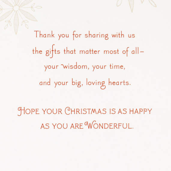 You're Wonderful Grandparents Christmas Card for Parents, , large image number 2