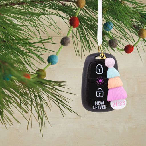 New Driver Pastel Keychain 2023 Hallmark Ornament, 
