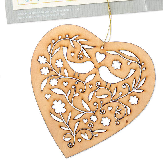 New Beginnings Wedding Card With Heart Decoration, , large image number 5