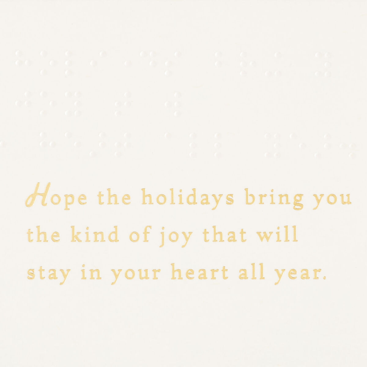 Merry Wishes Braille Christmas Card Greeting Cards Hallmark