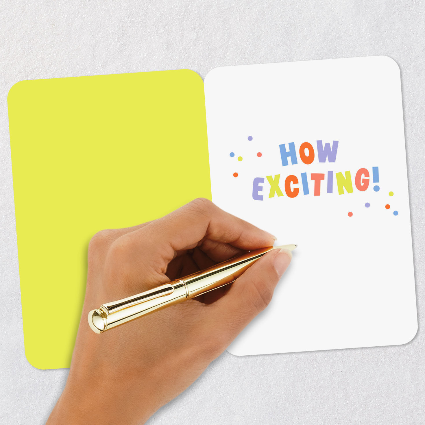 Colorful Block Lettering and Confetti Congratulations Card Signing card image number 6