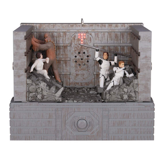 Star Wars: A New Hope™ "Shut Down the Garbage Mashers!" Ornament With Light, Sound and Motion, , large image number 1