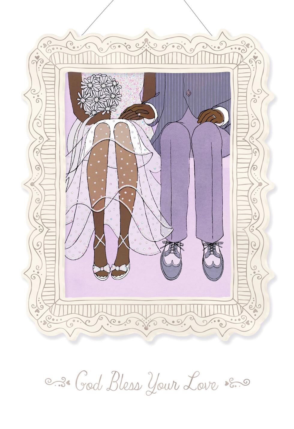 God Bless Your Love Religious Wedding Card