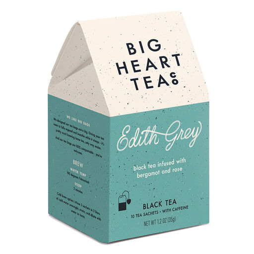 Big Heart Tea Co. Edith Grey Black Tea, 10 Sachets, 
