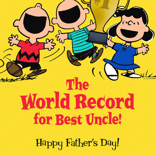 The Peanuts® Gang World's Best Uncle Father's Day Card, 