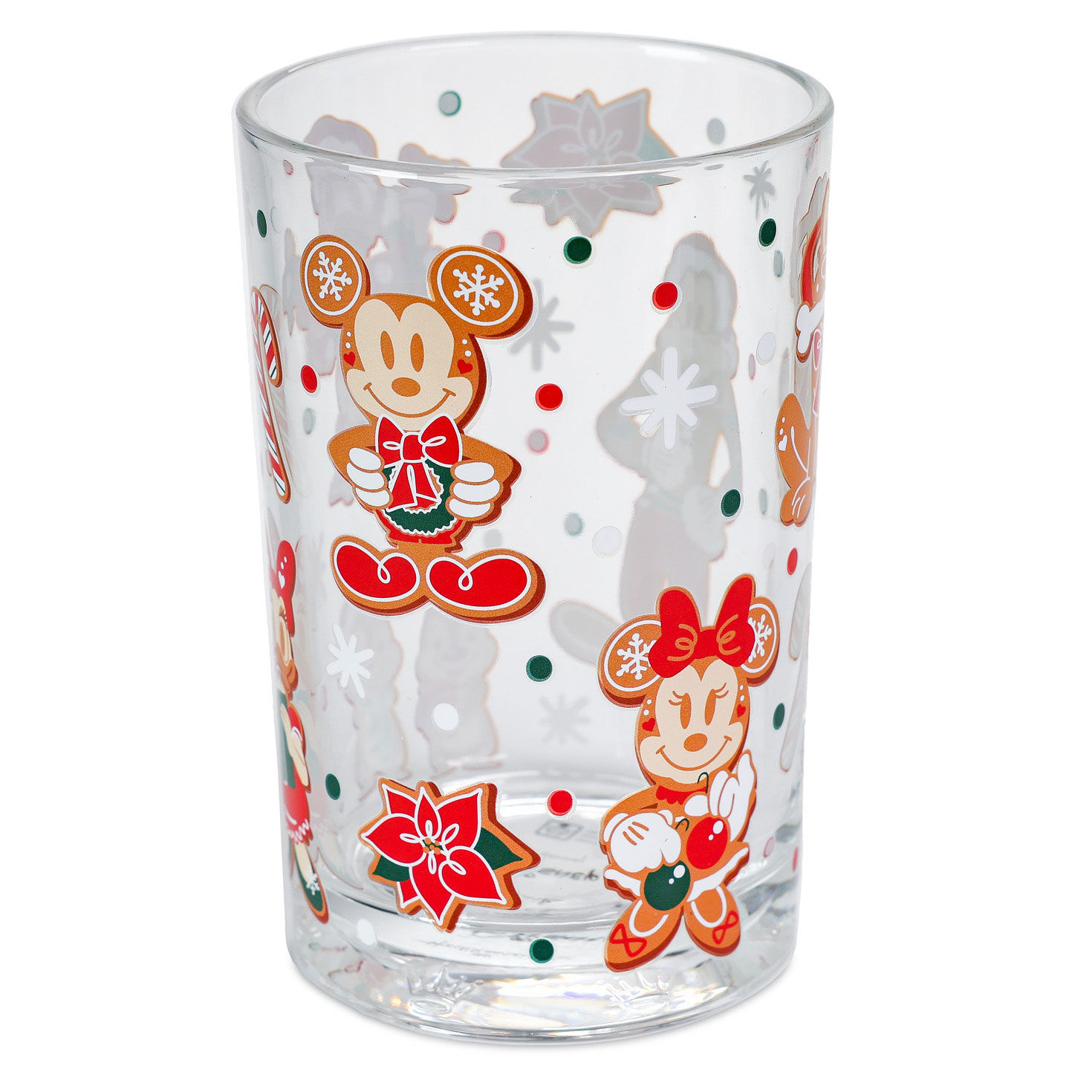 Disney Mickey and Friends Gingerbread Drinking Glass Side image number 3