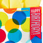 13" Happy Birthday Dots Large Gift Bag With Tissue Paper, , large image number 4