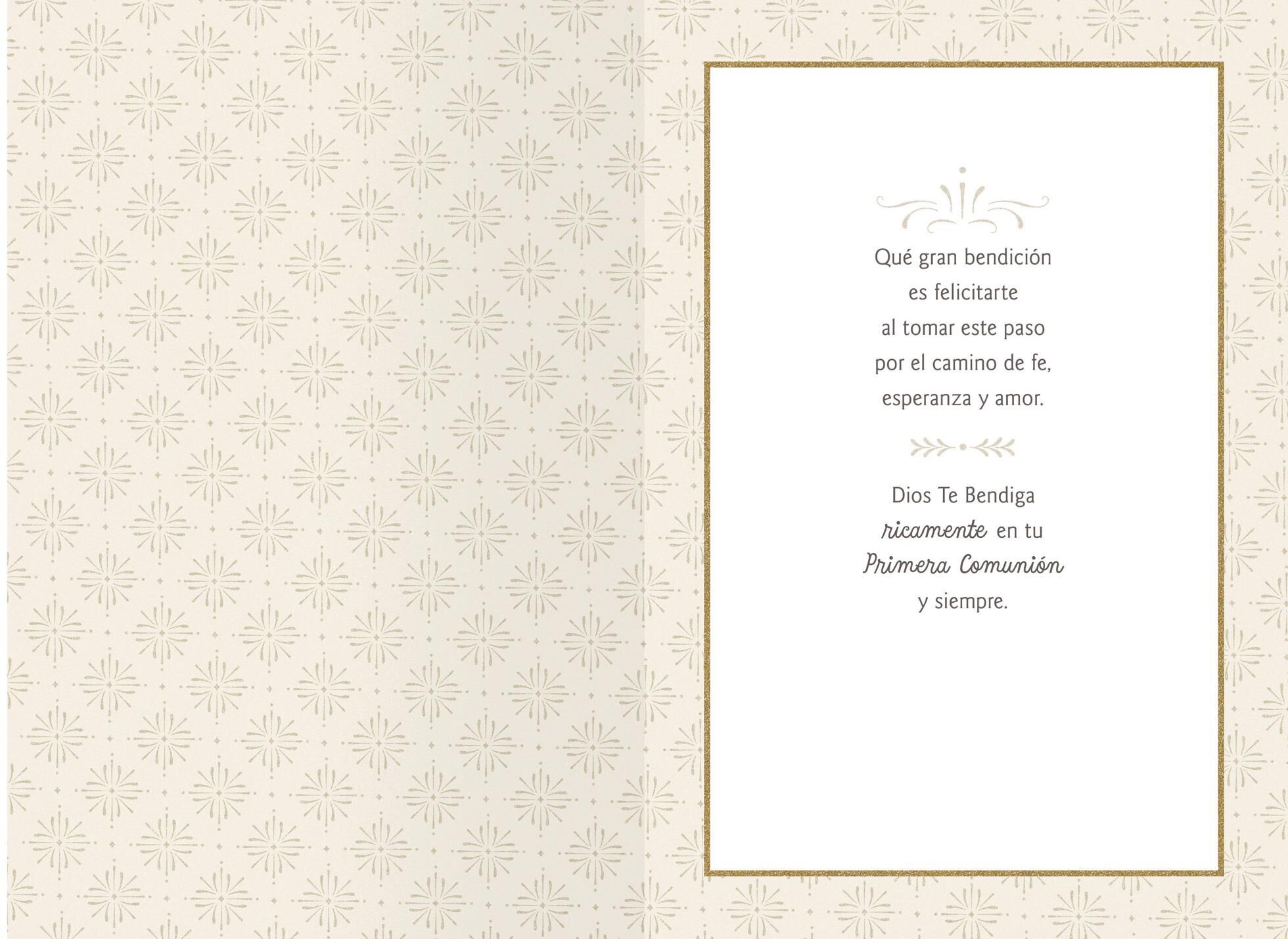 Jesus Calls You Religious Spanish-Language First Communion Card