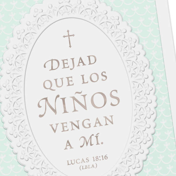 God's Blessings Religious Spanish-Language Baptism Card, , large image number 4
