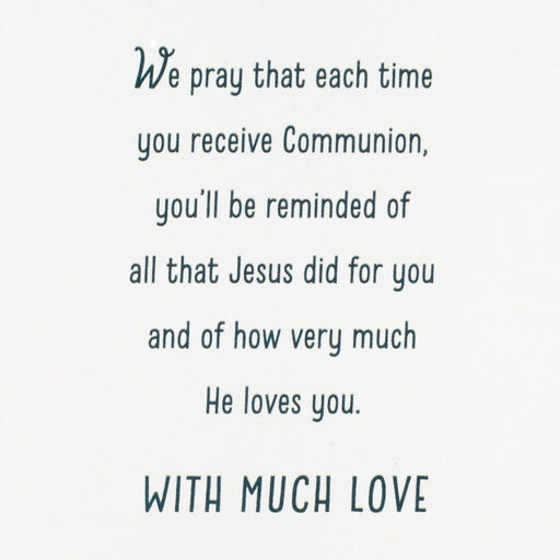 We Are Blessed Religious First Communion Card for Son, 