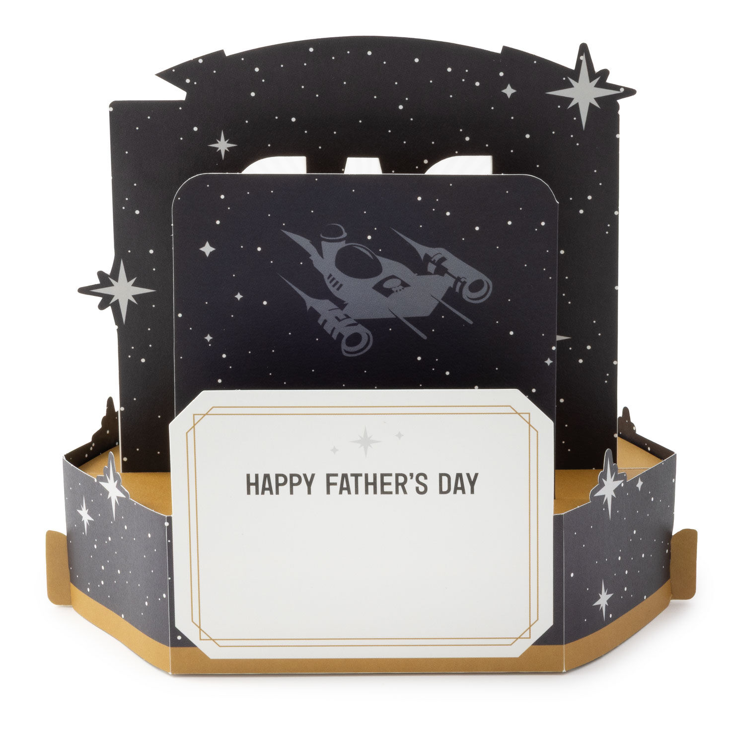 Mandalorian Father's Day Card With Music and Light sentiment image number 2