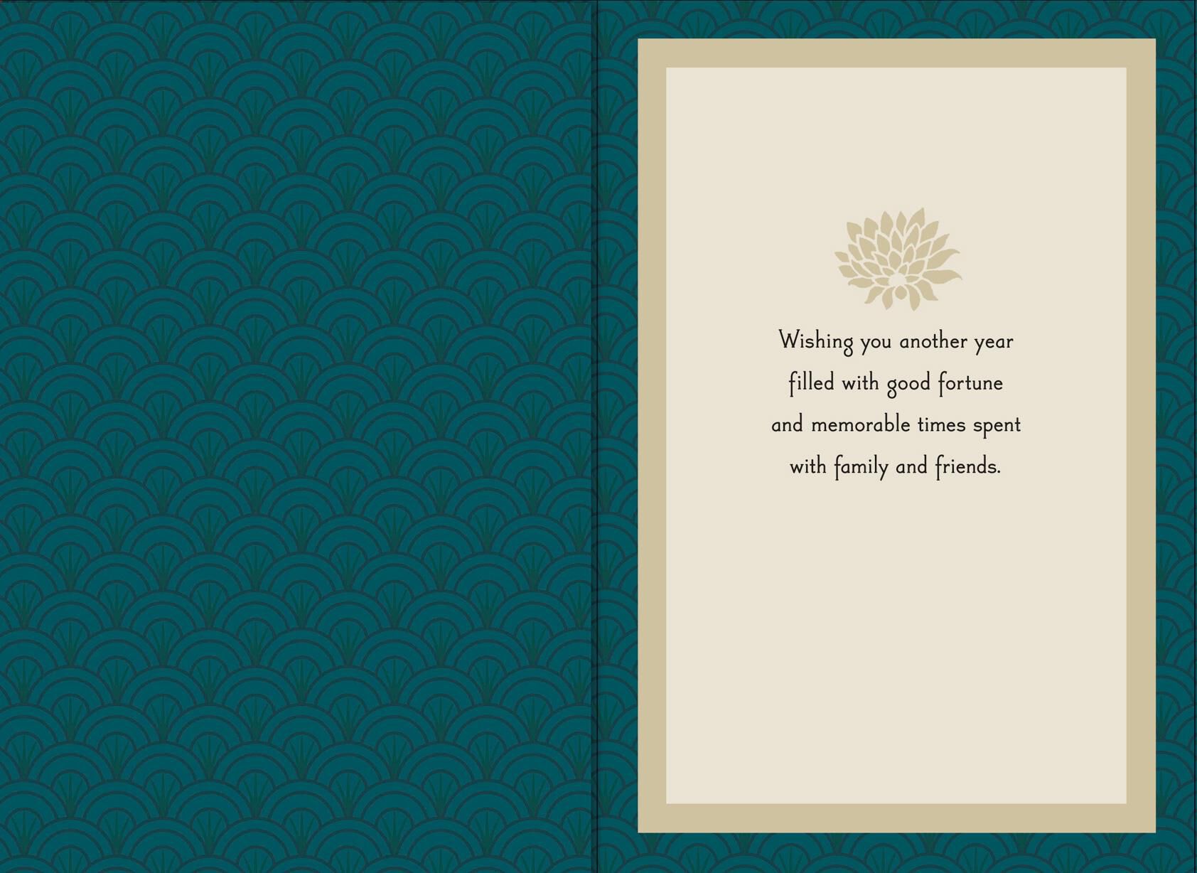 Good Fortune and Memorable Times Birthday Card