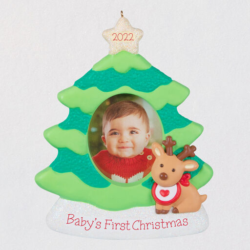 Baby's First Christmas 2022 Photo Frame Ornament, 