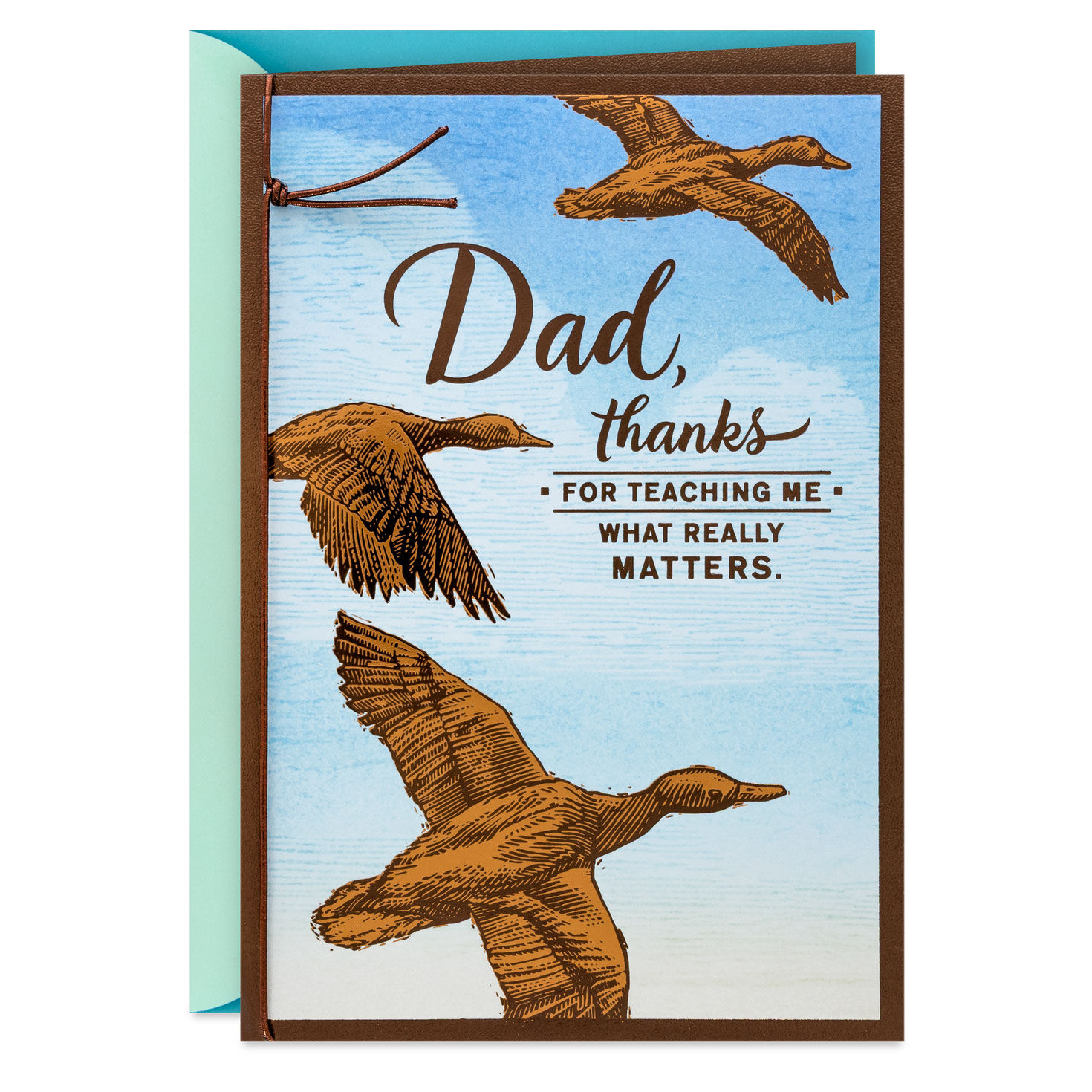 Thanks for Teaching Me Father's Day Card for Dad