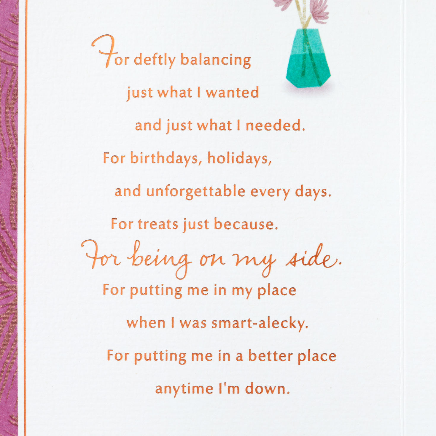 Retro Flowers in Vases Birthday Card for Mom Card Front image number 2