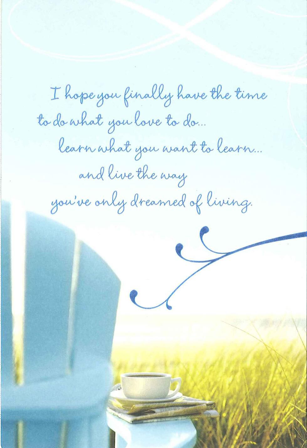 Exciting New Chapter Retirement Card