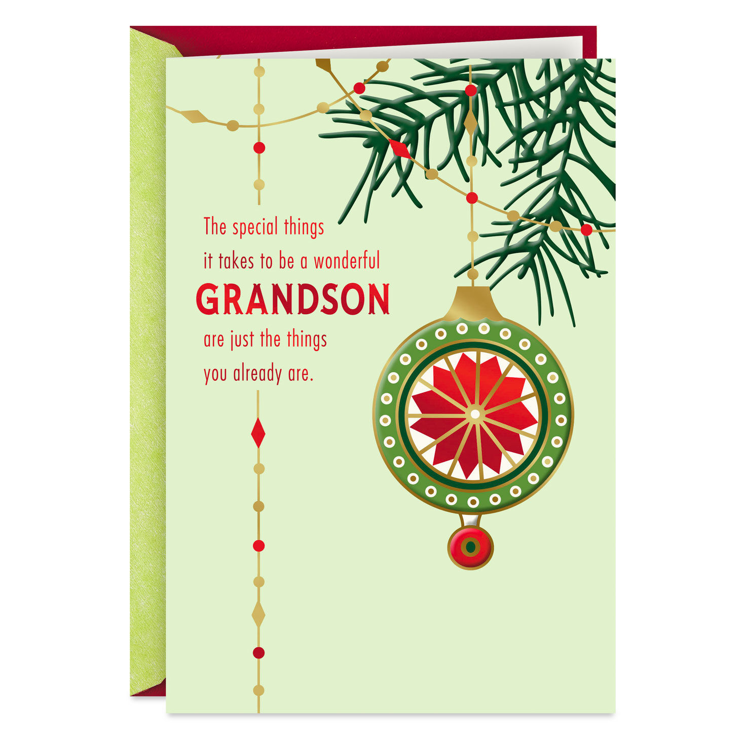 Proud of You Always Christmas Card for Grandson