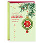 Ornament on Branch Christmas Card for Grandson Card Front image number 1