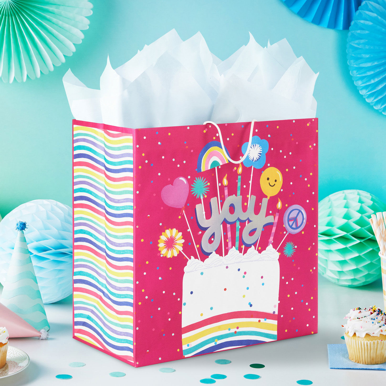 15" Yay Cake Extra-Deep Birthday Gift Bag for only USD 5.99 | Hallmark