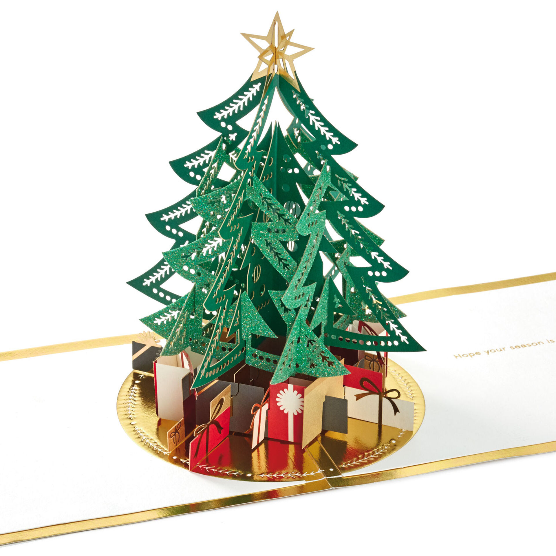 Tree With Presents 3D Pop Up Christmas Card Greeting Cards Hallmark