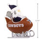 NFL Dallas Cowboys Santa Football Sled Hallmark Ornament, , large image number 3