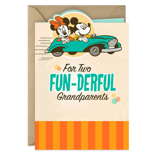 Disney Mickey and Minnie We Love You Grandparents Day Card, 