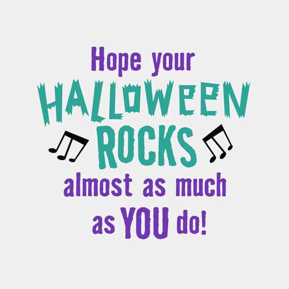 You Rock Monster Band Halloween Card for Grandson, , large image number 2
