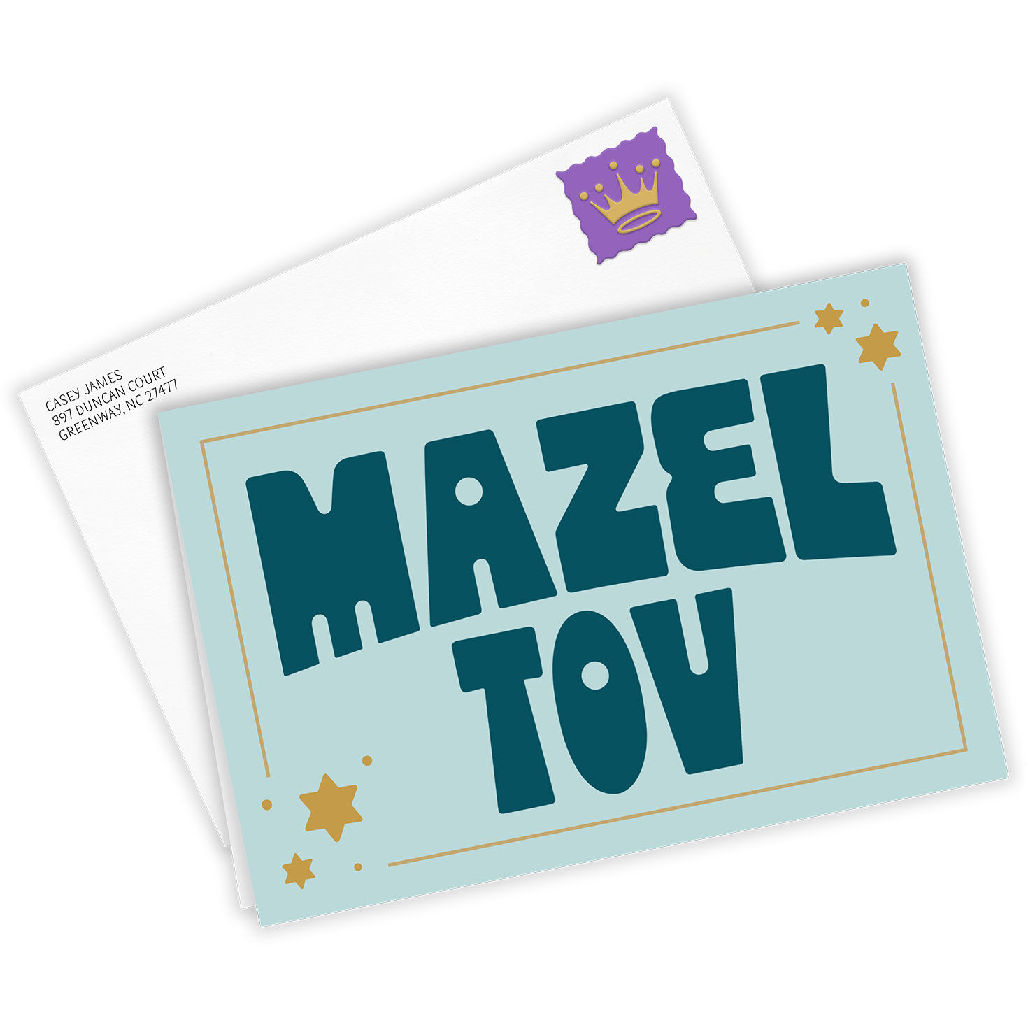 Mazel Tov Custom Congratulations Card, , large image number 2