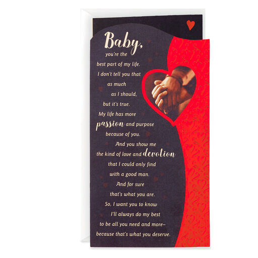 The Man I Love Romantic Valentine's Day Card, 