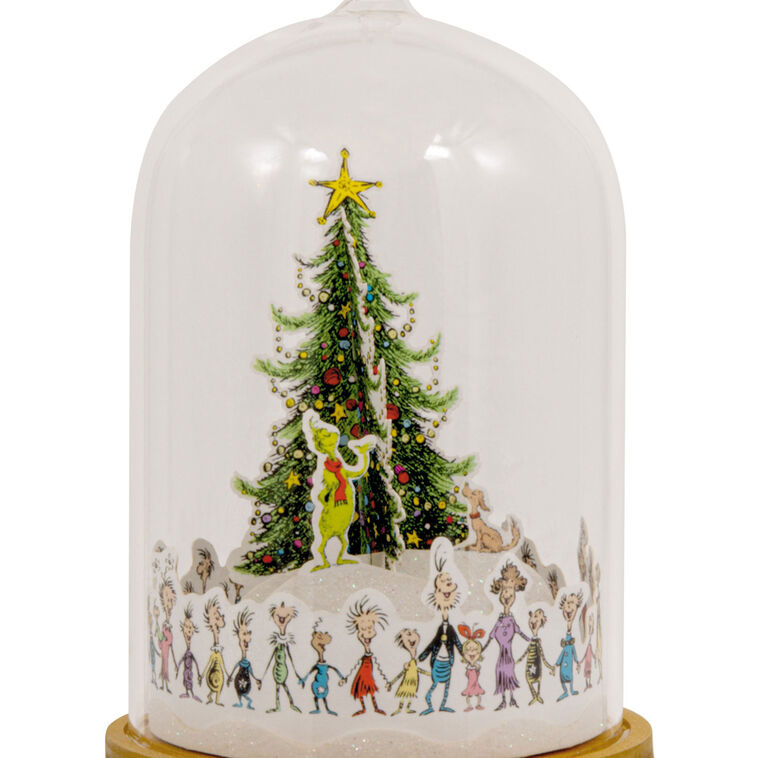 Grinch Whoville Tree Cloche Christmas Ornament closeup view image number 5