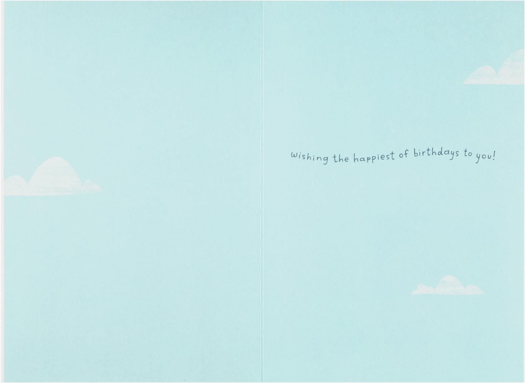 Far and Away Hot Air Balloon Birthday Card