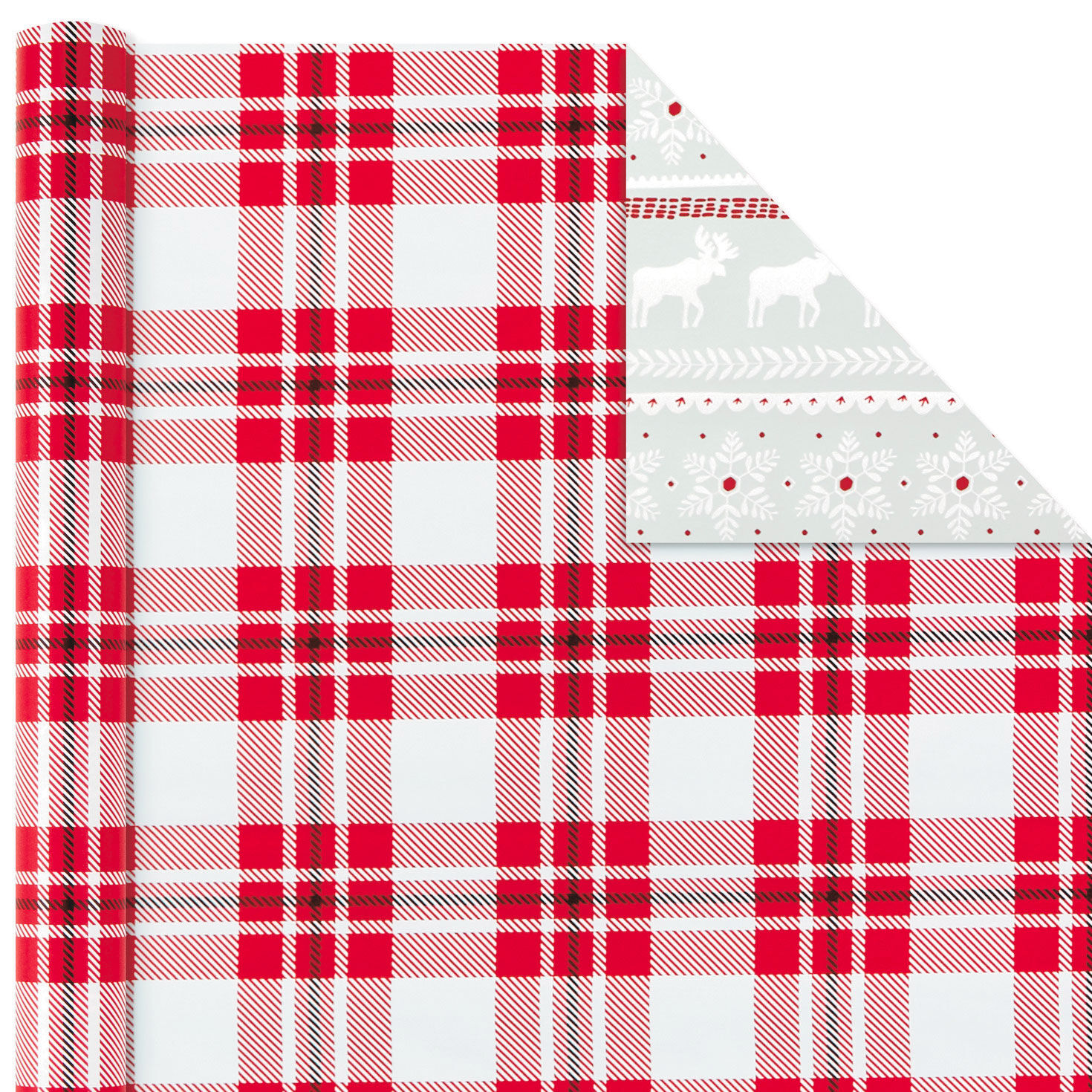 Rustic Winter Reversible Christmas Wrapping Paper  image number 5